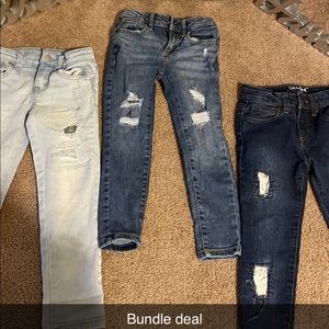 Kids jeans, bundle deal: must purchase all 3 for the price, sizes in pictures